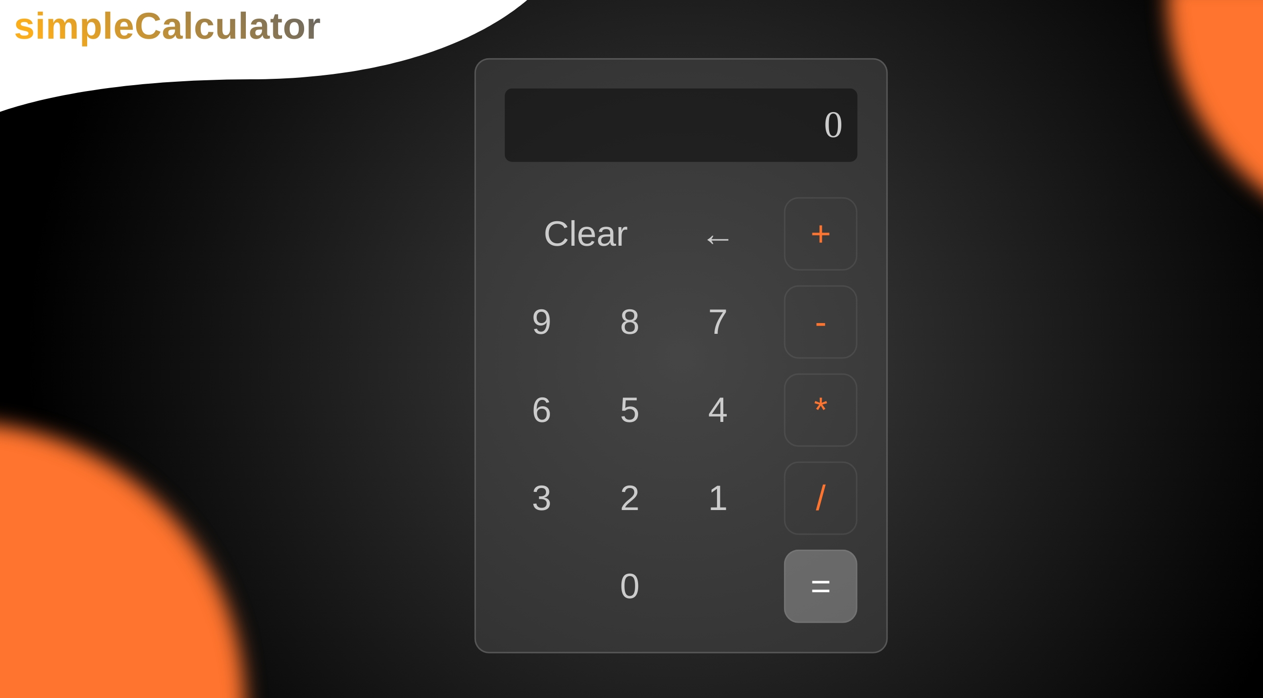 Simple Calculator